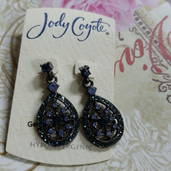 Jewelry - Fashion Jewelry. Gorgeous blue gem earrings